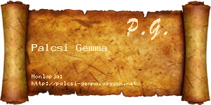 Palcsi Gemma névjegykártya